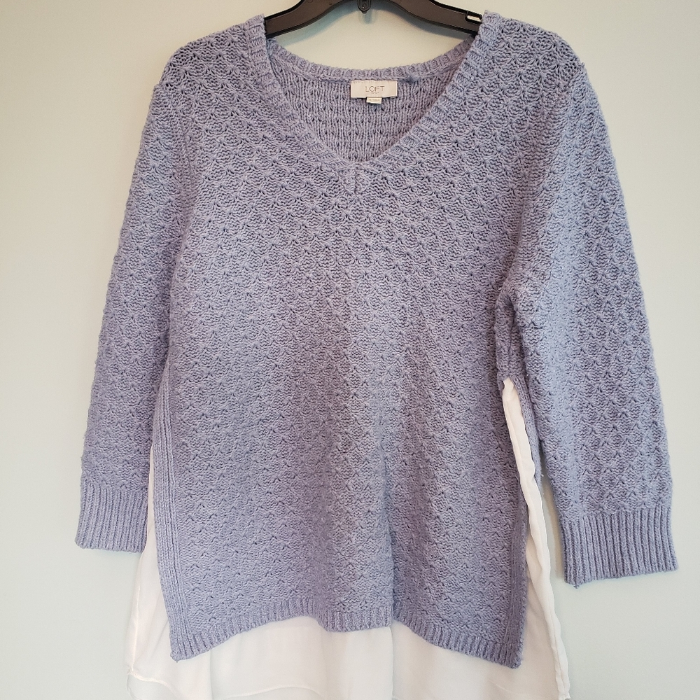 Womens LOFT light blue sweater
